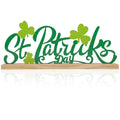 COCHIE Metal St. Patrick's Day Sign, St Patricks Day Decorations for Home, Office, Shelf, Mantel, Indoor, Shamrock Decoration, Saint Patrick Day Decor (Shamrock) - style: Shamrock
