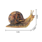 Garden Snail Sculpture, Reptile Resin Sculpture, Suitable for Outdoor Courtyard Pond Garden Lawn Decor Landscape, is The for Garden Enthusiasts (4 inches) - size: 4inch