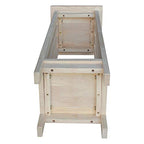 International Concepts Mission Plant Stand, 36-Inch High, Solid Parawood, Unfinished - size: 36 Inch
