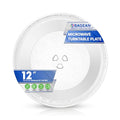 Microwave Plate Replacement for 12” W10337247 W11367904 Whirlpool Microwave Glass Plate - Rotating Oven Microwave Turntable Plate - Spinning Dish Tray Turntables For Better Reheating and Cooking - size: 12"