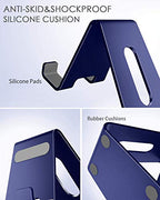 CreaDream Cell Phone Stand, Cradle, Holder,Aluminum Desktop Stand Compatible with Switch, All Smart Phone, iPhone 11 Pro Xs Max Xr X Se 8 7 6 6s Plus SE 5 5s-Navy Blue - color: Navy Blue
