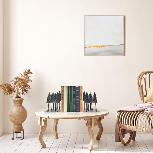 Forest Decor - Charming Pine Tree Decor Bookends, Tree Decor Book Ends for Shelves – Ideal for Nature Lovers - color: L