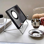 Semme Stainless Steel Desktop Tablet Stand Minimalist Multifunctional Holder for Phone Books Tablets