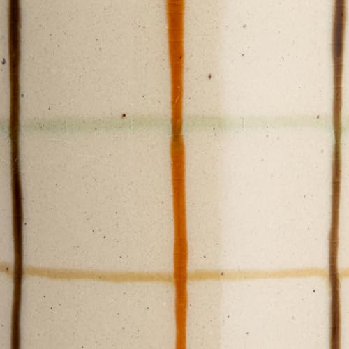 Creative Co-Op 32 Oz. Stoneware Pitcher with Checkered Pattern, Multicolor - style: Pitcher