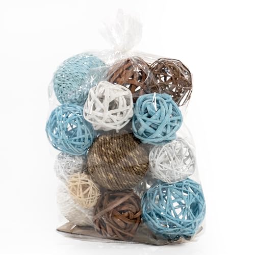 ANDALUCA Decorative Vase Filler Bag with Orbs, Balls (Aqua Blue) - color: Aqua Blue