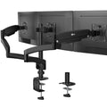 WALI Triple Monitor Mount, 3 Monitor Desk Mount for Screens 13-33 Inch, Multiple Monitors Stand with Tilt, Swivel, Rotation, Mounting Holes 75/100 mm, Black - size: 13"-33", style: Triple Arms