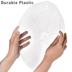 Hacaroa 24 Pack Clear Plant Saucer Drip Trays, 6/8/10/12 Inch Plastic Plant Water Catcher Trays Flower Pot Saucers for Indoor Outdoor Plants, Round, 4 Sizes