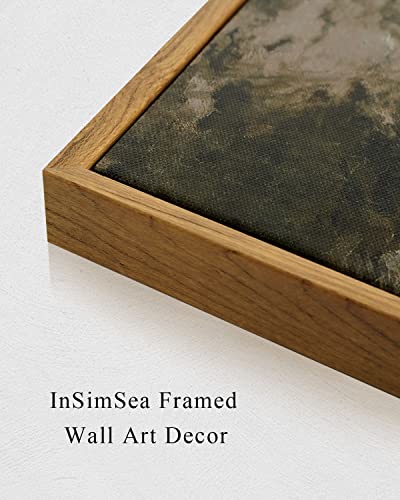 InSimSea Framed Canvas Wall Art Vintage Decor, Home Decor Classical Floral Scenic Oil Painting Canvas Prints, Rustic Wall Decorations for Bedroom Bathroom Office Decor, 16"x24" - color: A Bed of Poppies, size: 24"L x 16"W