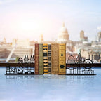 Metal City Skyline Modern Bookends, Tower of London,Big Ben Decoration, London Gifts and Souvenirs - color: London