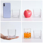 Set of 6 Square Glass Vases 3" x3" x 3", Clear Flower Vases for Centerpieces, Candle Holder for Wedding Party Events, Home Décor - size: 3inch