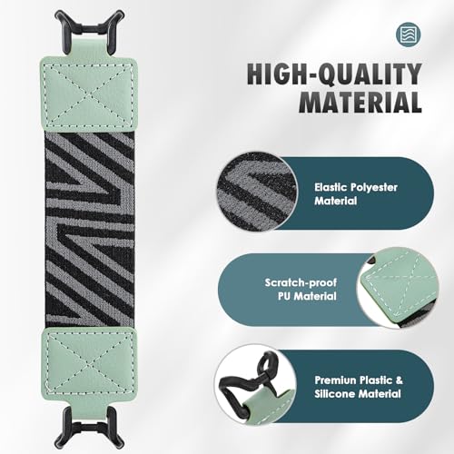 MoKo Security Hand-Strap for 9-11 Inch Tablets, iPad Pro/Air/Kindle Fire HD/Samsung, Versatile Hand Strap, Mint Green - color: Mint Green, style: Patterned Strap