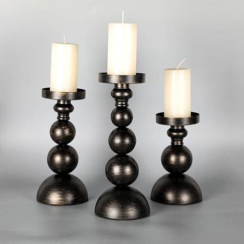 Candle Holders – Set of 3 Candlestick Holders, Luxury Wedding Gift & Modern Table Display