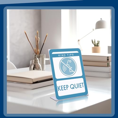 Jetec 20 Packs 8.5 x 11 Acrylic Sign Holder Clear Plastic Frames Acrylic Display Stands Vertical Slanted Back for Displaying Signs and Menus