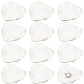 Shappy 12 Pcs Ceramic Jewelry Tray 4.5 in Ring Dish Bulk Decorative Trinket Dish for Bridal Christmas Birthdays Gifts - style: Heart