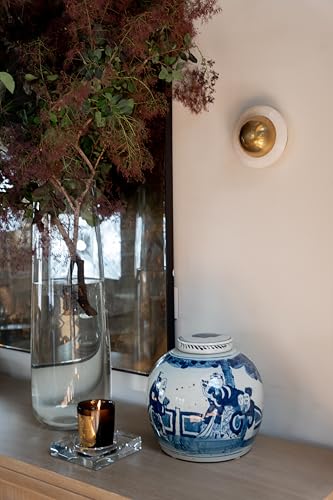 Crystal Candle Dish — by Alice Lane Home Collection — Size Small — Clear K9 Crystal Design — Smooth, Round Cutout is Perfect for Your Favorite Candle or Diffuser — Centerpiece with Elevated Style - size: Small