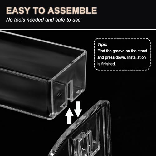 SUTOKAKA Nail Polish Organizer Clear Acrylic Eyeglasses Display Holder Essential Oil Storage Rack Makeup Stand Tray - 3 Layer