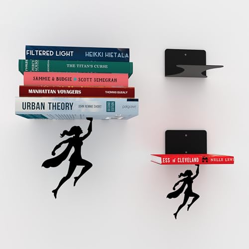 Artori Design Floating Bookshelf for Kids, Invisible Metal Book Shelf, Wall Decore Book Lovers Bookshelf (Wondershelf) - size: Wondershelf