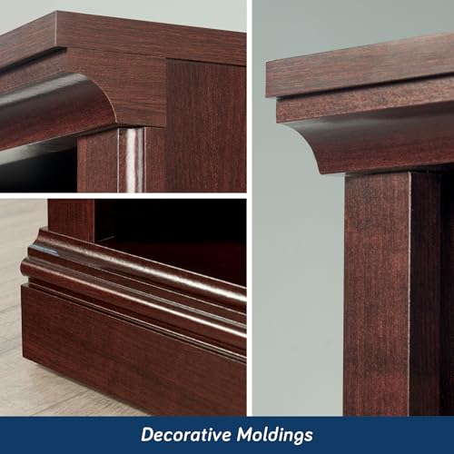 Sauder Miscellaneous Storage 5-Shelf Bookcase/ Book shelf, Select Cherry finish - color: Select Cherry Finish