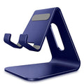 CreaDream Cell Phone Stand, Cradle, Holder,Aluminum Desktop Stand Compatible with Switch, All Smart Phone, iPhone 11 Pro Xs Max Xr X Se 8 7 6 6s Plus SE 5 5s-Navy Blue - color: Navy Blue