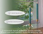 Flameless Taper Candles Flickering with Remote and Timer, 3D Moving Flame Taper Candle Battery Operated to 400 Hours, 9 Inch Window Candles, (Glitter Green) - color: Glitter Green