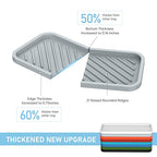 EG-SIPRO Silicone Sponge Holder-Large Thick Durable 10" Sink Organizer Tray-Kitchen & Bathroom - color: A-gr, size: 10x5.1inch