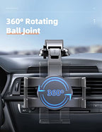 eSamcore iPad Holder for Car, Dashboard Tablet Holder for Car Suction Cup Mount with Large Clamp for All 6"-11" Apple iPad Accessory Samsung Galaxy Tab Tablet Stand