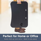 Laptop Bed Tray Table, Adjustable Laptop Stand, Portable Lap Desks with Foldable Legs, Reading Desk for Sofa Couch Floor - Large - size: Large