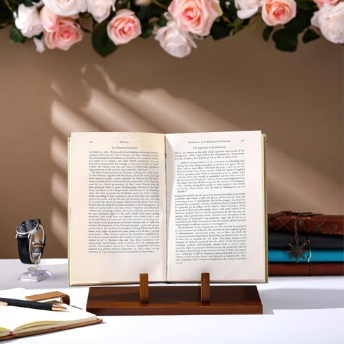 RattanView 1 Pcs Wood Plate Stand for Display 10.6 Inch Plate Holder Display Frame Picture Photo Card Tabletop Decorative Stand - size: 12 Inch