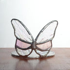 Handmade Stained Glass Candle Holder - Elegant Gift for Mom, Wife, Valentine's Day, Mother's Day, Christmas, Birthday, Anniversary, Thanksgiving, Graduation & Housewarming (Butterfly) - color: Butterfly
