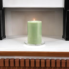WGV Tea Light Votive Candle Holder Plate 4" W, Clear Flat Plate Glass, Small Home Accent Decor, 1 Pc - color: Clear-flat-4"