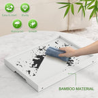 Youpehom Bed Tray Table with Folding Legs,Bamboo Breakfast in Bed for TV Table,Tray,Eating,Snack Tray,Laptop Computer (White, Medium) - color: White, size: Medium