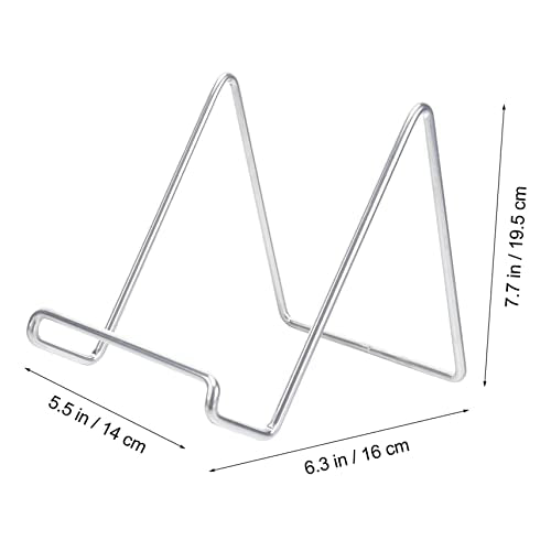 Alipis 2pcs Metal Display Stand for Photo Frames Magazines Home Decor Modern Minimalist Tabletop Ornament Metal Craftsmanship for Office Living Room Display