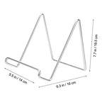 Alipis 2pcs Metal Display Stand for Photo Frames Magazines Home Decor Modern Minimalist Tabletop Ornament Metal Craftsmanship for Office Living Room Display