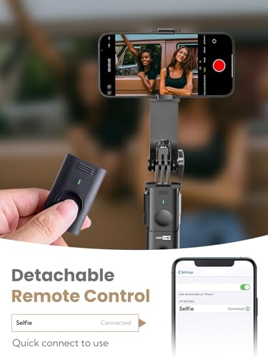 USKEYVISION Auto Face Tracking Tripod for iPhone 360°Rotation,Selfie Stick for Android w/Remote&Ground Spike,68” Phone Tripod Stand that Follows Your Movement for Video Recording,Vlogging(R01) - size: R01(with ground spike)