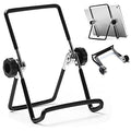 VOVIGGOL Adjustable Tablet Stand Holder, Non-Slip Foldable Holder Cradle Fit for 9-12.9" Tablets, iPad, Samsung and Kindle Fire, Display Stands Picture Frame Stand for Photos (Large Black)