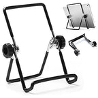 VOVIGGOL Adjustable Tablet Stand Holder, Non-Slip Foldable Holder Cradle Fit for 9-12.9" Tablets, iPad, Samsung and Kindle Fire, Display Stands Picture Frame Stand for Photos (Large Black)
