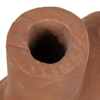 Bloomingville Modern Abstract Decorative Paper Mache Vase, Terracotta (Each Will Vary)