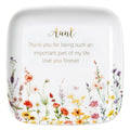 Crisky Jewelry Ring Dish for Aunt Birthday Gifts, Thinking of You Gift for Aunt from Niece, Best Antie Gift Ideas from Nephew Thanksgiving Day Christmas Valentines (Love You Forever) Trinket Tray - style: Aunt Thank You for Being Such an Important Part of