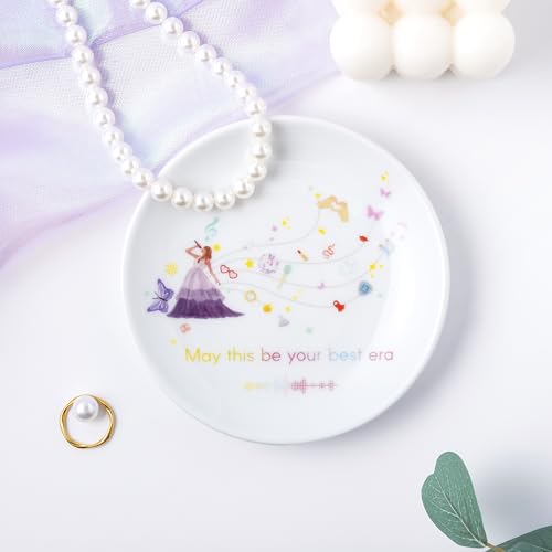 Crisky Singer Inspired May This Be Your Best Era - Ring Dish Jewelry Tray Trinket Dish, Birthday Encourage Gifts for Women Friends Besties Sisters Graduation Gift Ideas - style: Birthday Best Era