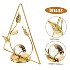 Luxury Leaf Ornament Ginkgo Leaf Decor Metal Statue Beautiful Home Decor