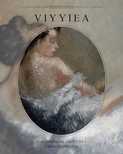 VIYYIEA Gold Framed Wall Art Canvas Print Home Decor Portrait Wall Art Sitting Woman Vintage Decor Room Aesthetic Mid Century Lady Elegant Farmhouse Painting Wall Decor for Bedroom Bathroom 13x16in - color: Figure Crouching, size: 16"L x 13"W