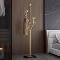 Gold Coat rack,Sturdy coat tree freestanding heavy duty with Marble Base,Metal standing coat rack for Bedroom,Entrance,Modern coat hanger stand for Coats,Hats,Bags(gold) - style: gold-tree hook