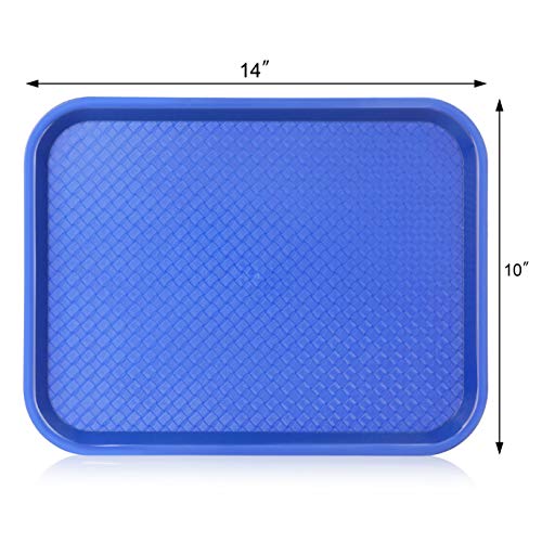 New Star Foodservice Fast Food Tray, Set of 12 (Blue, 10 by 14 Inch) - color: Blue, size: 10 by 14-Inch