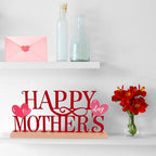 COCHIE Metal Happy Mother's Day Sign, Mothers Day Decorations for Home, Shelf, Mantel, Indoor, Mothers Day Gifts for Mom from Daughter Son, Mother Day Table Top Party Decoration (Mother's Day) - style: Mother's Day