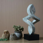 Modern Home Decor Abstract Arts Sculpture Table Bookshelf Decoration for Living Dining Room Bedroom Resin Statue 14.6inch