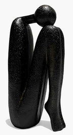 Thinker Decorative Bookends, Book Stopper Holder Nonskid, Book Ends for Shelves Living Room Office Home Decor, 1Pair/2Piece 9''
