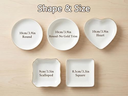 NAZENTI Custom Photo Jewelry Dish Personalized Ceramic Trinket Tray Mothers Day Wedding Keepsake Engagement Anniversary Birthday Present For Her Daughter Son To Mom Wife Grandma Ring Holder Bowl - color: Design 02