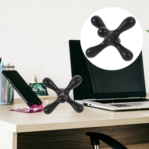 Abstract Sculpture Wear-Resistant Art Decor Black Minimalist Geometric Home Accent Modern Household Craft Decoration for Living Room and Office Display