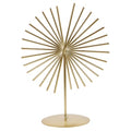 ARTIBETTER Abstract Lines Metal Sculpture 9.6 Inch Modern Desk Decor Geometric Craft Ornament for Office Living Room Tabletop Decoration