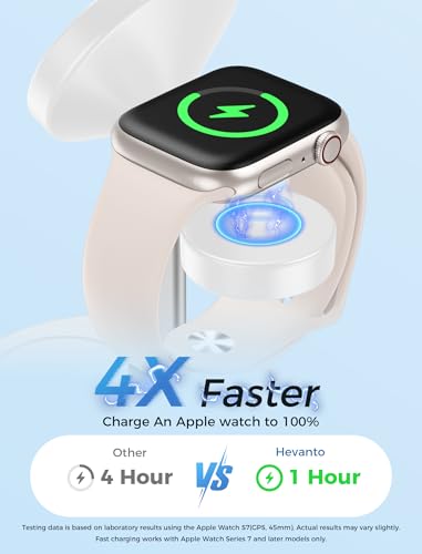 Hevanto 2026 3 in 1 Wireless Charging Station for Apple MagSafe Charger, 15W Fast Magnetic Mag-Safe Charger Stand for iPhone 17 16 15 14 13 12 Apple Watch AirPods Series, Gray&White - color: Gray&White